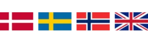 We offer Danish, Swedish, Norwegian, or English setup for your solution.