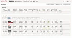 Job manager feature in the royalty settlement process in Schilling Waves.