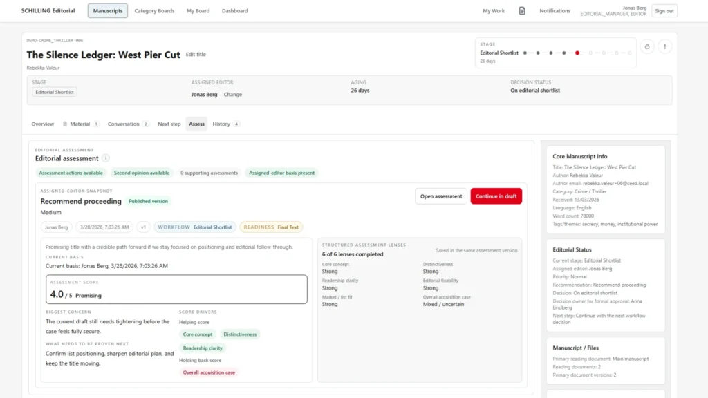 Ediitorial Desk assessment